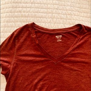Red Mossimo V Neck
